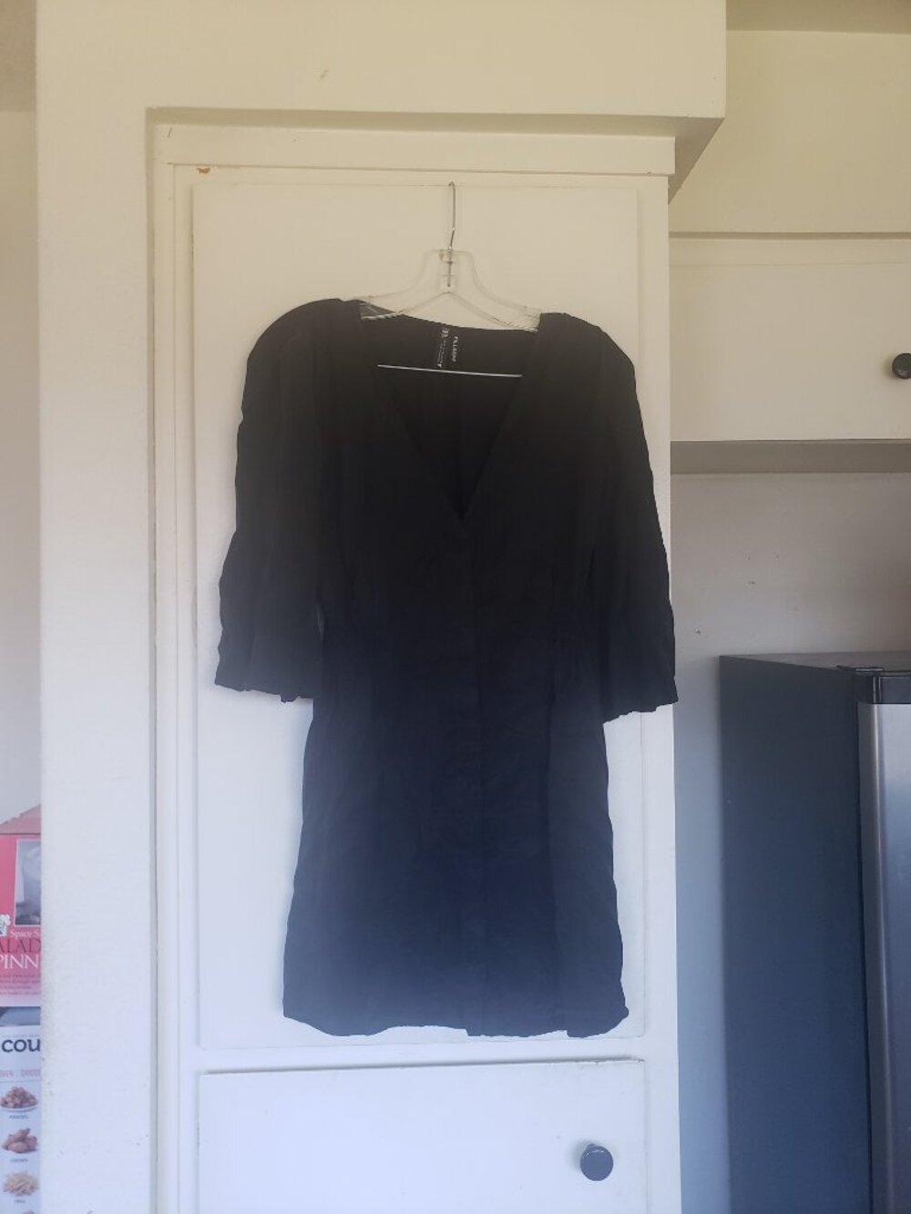Zara Black Blousey Dress Size Medium.
